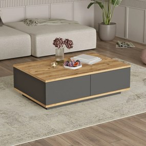 Konferenčný stolík Frem Anthracite a Atlantic Pine