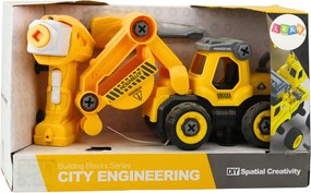 LEAN Toys RC skrutkovač na diaľkové ovládanie žltý 2v1