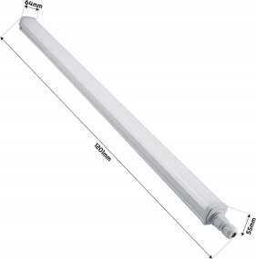 Hermetické LED svítidlo 30W 6500K 3600lm 120cm Phillips pro přisazenou montáž do garáže