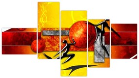 Moderný obraz - gymnasti