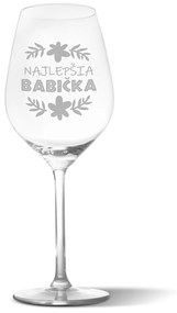 Sablio Pohár na víno Najlepšia babička: 49 cl