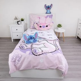 Jerry Fabrics Bavlnené obliečky 140x200 + 70x90 cm - Lilo and Stitch "Ice Cream"