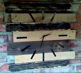 SENTOP | Drevené hodiny hodinky. Drevené hodiny do kuchyne. Nástenné hodiny drevené I SENTOP 12D40177 WOOD analógové