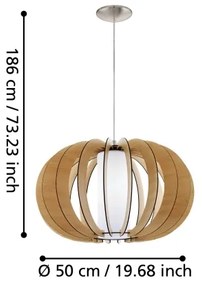Eglo 95599 - Luster STELLATO 1 1xE27/60W/230V