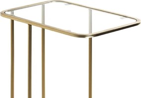 Prístavný stolík Sagres, zlatý