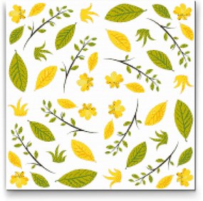 Gario Diamantové maľovanie Padajúce listy Rozmery: 50 x 50 cm, Rámovanie: Iba zrolované plátno, Diamanty: Štvorcové