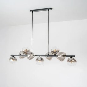 BRILAGI - Závesný luster na lanku VULCANO 9xG9/8W/230V čierna/dymová čierna