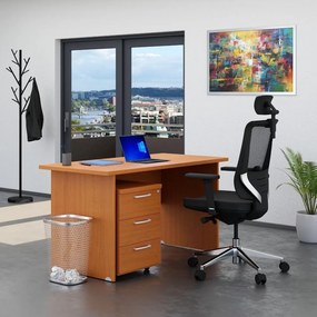 Zostava kancelárskeho nábytku Visio 1, 140 cm, čerešňa
