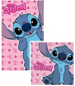 Sada dievčenských uterákov na tvár a na ruky Stitch - licencia Lilo & Stitch - 100% bavlna - 30 x 30 cm + 30 x 50 cm