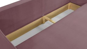 Rozkládací pohovka GALA Tmavě Růžová