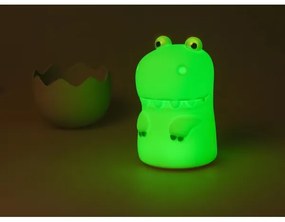 MegaLight - LED RGB Stmievateľná nabíjacia detská dotyková lampa DIGGY DINO LED/5V