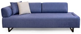 Dizajnová rozkladacia sedačka Vinaya 220 cm modrá