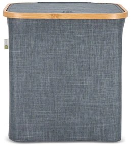 Kôš na bielizeň NOLVIO 50 L, modrosivý