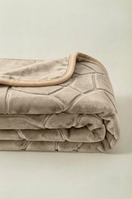 Deka LIV RAZENÝ taupe Rozmer: 80x160 cm