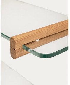 Sklenený modulárny policový systém v prírodnej farbe 110x202x30,5 cm Sitra – Kave Home