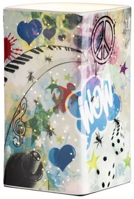 Dizajn porcelán svietidlo STREET ART