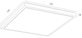 Argon 7167 - Stropné svietidlo CARLSON 2xE27/15W/230V 29x29 cm zlatá