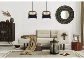 Luster na lanku LIMA 2xE27/60W/230V zlatá/čierna
