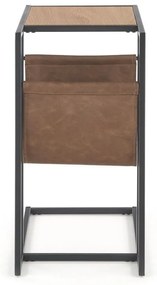 Odkladací stolík Compact, dub zlatý / čierna