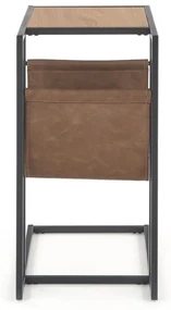 Odkladací stolík Compact, dub zlatý / čierna