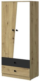 Skriňa Nero 01 80 – Čierna Mat