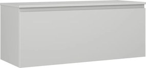 Mexen Orio, kúpeľňová skrinka 120 cm s hornou časťou, 1 zásuvka, sivá matná, 91A10-12047-1-BFC62