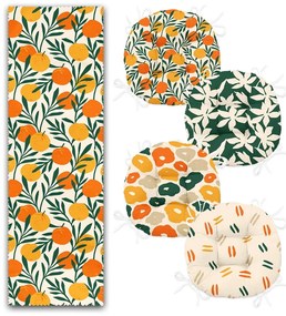 Set 4 ks sedákov a behúňa na stôl – Mila Home