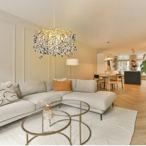 Krištáľový luster na lanku 9xG9/40W/230V zlatá