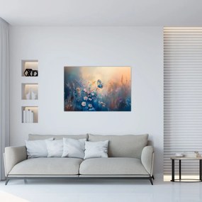 Obraz - Lúka s motýľom (90x60 cm)