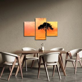 Obraz stromu pri západe slnka (90x60 cm)