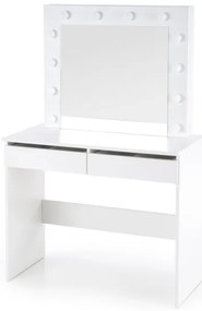 Toaletný stolík s LED osvetlením HOLLYWOOD 140x94 cm biela