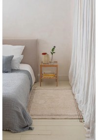 Krémový prateľný ručne tkaný bavlnený koberec 90x130 cm Cuisine Natural – Lorena Canals