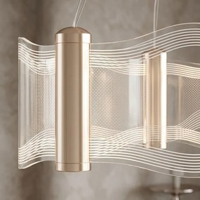 Toolight Rea, ZÁVESNÁ STROPNÁ LAMPA G151-CP GOLD, OSW-04707