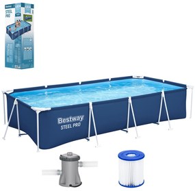 Rámový bazén s filtráciou, 400x211x81cm | Bestway