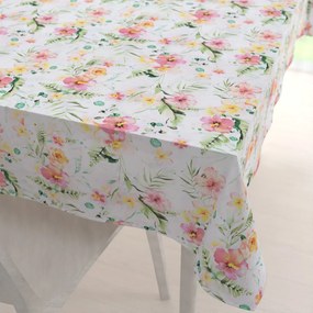 Biante Bavlnený obdĺžnikový obrus Sandra SA-283 Havajské kvety 60x100 cm