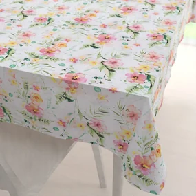 Biante Bavlnený obdĺžnikový obrus Sandra SA-283 Havajské kvety 60x100 cm