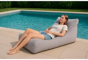 Sedací vak Master Outdoor – pohodlné kreslo z vodeodolného polyesteru Farba: M9 - zelený