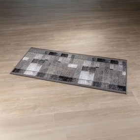 Kusový behúň Patchwork šedá 67 x 250 cm