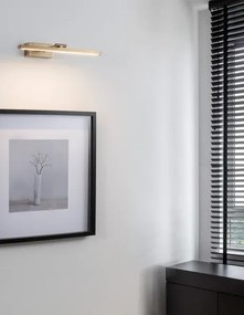 LED nástenné svietidlo Marnell 37.6 mosadz