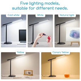 Aigostar - LED Stmievateľná dotyková stolná lampa LED/8W/230V 3000-6000K čierna