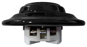 Elhard Okrúhla keramická zásuvka, čierna KV2000B