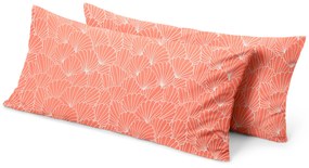 Obliečky na vankúše z mikrovlákna, koralové, 2 ks, cca 80 x 40 cm