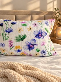 INTERMEDIC SK Krepová obliečka na Náhradný manžel Kvety 50×150 cm, 100 % bavlna, zips
