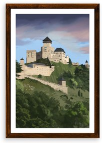 Poster Trenčiansky hrad - Poster A3 bez rámu (27,9€)