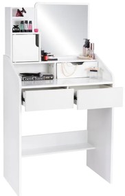 Kozmetický toaletný stolík so zrkadlom a zásuvkami