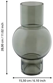 Eglo 421232 - Sklenená váza AMPITABE 28x15,5 cm zelená