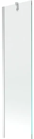 Mexen Next, vaňová zástena 1-krídlová 50 x 150 cm, fixné krídlo, 6 mm číre sklo, chrómový profil, 895-050-000-00-00-01