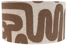 Látkové tienidlo hnedé s béžovým prúžkom 35/35/20