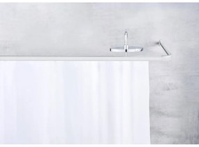 Tyč na sprchový záves v lesklo striebornej farbe Era – Wenko