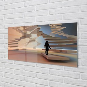 Obraz na akrylátovom skle Schody 3d 100x50 cm